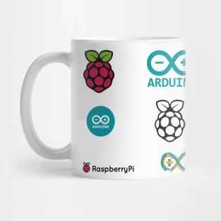 raspberry pi arduino sticker set Mug